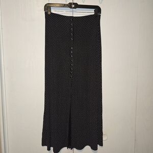 Elegant Black and White Polka Dot Skirt